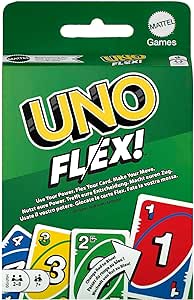 Mattel Games - UNO Flex, gioco di carte per tutta la famiglia, da 2 a 6 giocatori, per serate divertenti, giocattolo per bambini, 7  anni, HMY99​