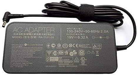 Original Laptop Ac Power Adapter Compatible for Asus 19V 6.32A 120W PA-1121-28 Compatible for Asus N750 N500 G50 N53S N55 All-in-One Notebook Charger with Power Cord.