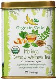 Organic Moringa Detox and Wellness Tea 28 Potent Tea Bags USDA Certified Organic Rich in Antioxidants and Daily Needed Essential Nutrients No Artificial Flavors or Preservatives All Natural