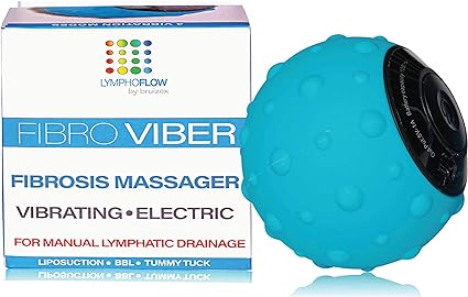 Bruizex Fibrosis Lymphatic Massager, FibroViber, Handheld Vibrating Body Massage Ball for Fibrosis Treatment, Lymphatic Drainage Tool for Post Surgery Recovery After Liposuction, BBL,Tummy Tuck