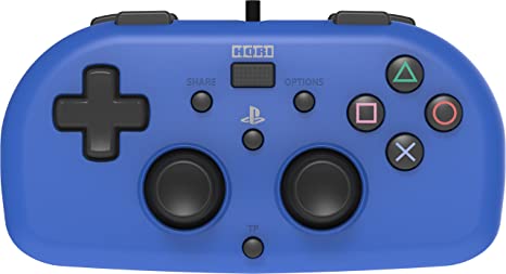 Wired Mini Gamepad for Kids - PlayStation 4 Controller - Officially Licensed (Blue)