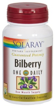 Solaray - Bilberry One Daily 160 mg 30 capsules