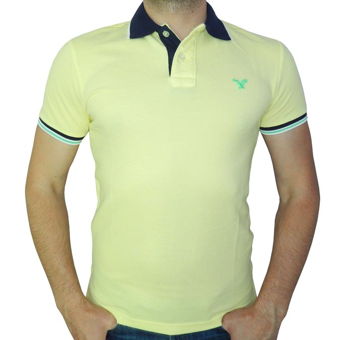 Outfitters Men's Classic Fit Mesh Tipped Polo T-shirt