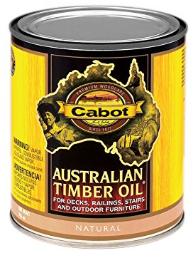 CabotStain 04-3400 Australian Timber Oil Penetrating formula, 1 quart, Natural