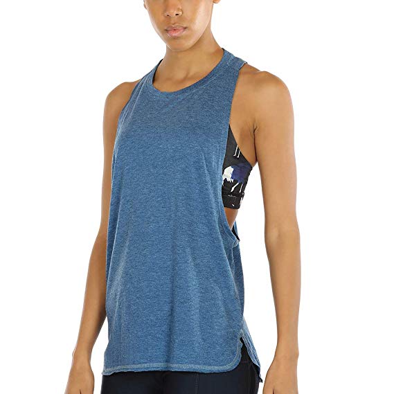 icyzone Workout Tank Tops for Women - Running Muscle Tank Sport Exercise Gym Yoga Tops Athletic Shirts