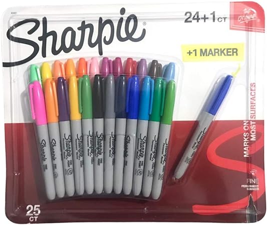 Sharpie Fine - The Original 24 Count  1 Bonus Pen Multicolored