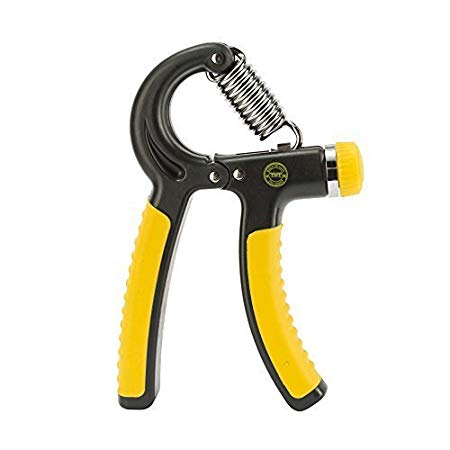 Hand Grip Strengthener - With Non-Slip Grips & Easy Tension Dial Technology for Adjustable Resistance - Strength Trainer & Exerciser For Forearm, Wrist, Hands Exercise, Arm Workout