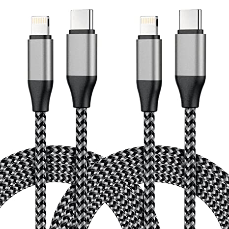 USB C to Lightning Cable, 2Pack 10ft [Apple MFi Certified] iPhone Charger Cable USB-C Braided Fast iPhone Type C Charging Cord for iPhone 13 13 Pro 12 Pro Max 12 11 X XS XR 8