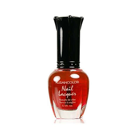 1 Kleancolor Nail Polish Lacquer #133 Sheer Red Manicure   Free Earring Gift