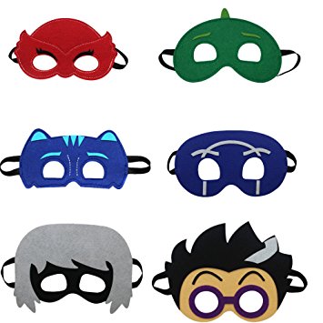 Starkma Cartonn Hero Party Favors Dress Up Costume Set of 6 Mask