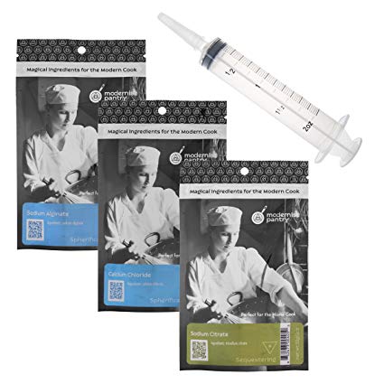Spherification Kit [Molecular Gastronomy] ⊘ Non-GMO ☮ Vegan ✡ OU Kosher Certified Ingredients