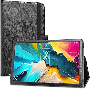 Compatible with TCL NXTPAPER 11 case,PU Leather Slim Folding Stand Cover for 11" TCL NXTPAPER 11 9166G 9466X 2023 Android 13 Tablet(Not Fit Other Tablet),Black