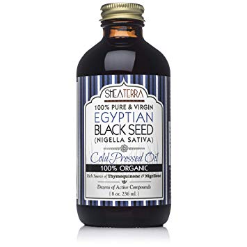 Shea Terra Organics Organic Egyptian Black Seed Cold Pressed Extra Virgin Oil | All Skin Types - 8 oz