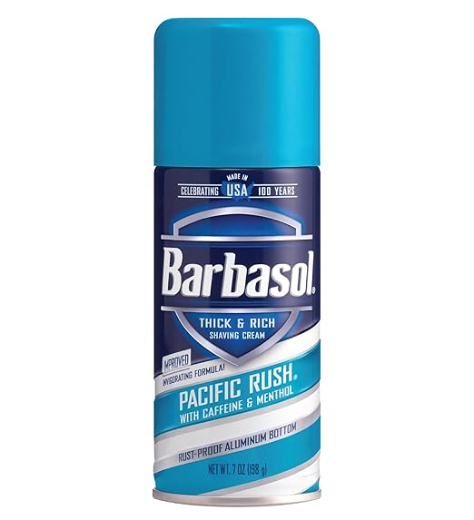 Barbasol Shave Cream 7 Ounce (Pacific Rush, Pack of 1)