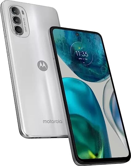 Motorola G52 (6GB, 128GB) (Metallic White)