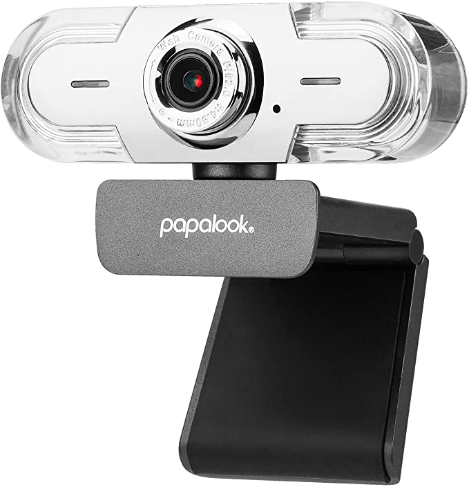 PAPALOOK 1080P Webcam with Microphone, PA452 Pro Computer Camera USB Plug and Play Web Cam for Video Calling and Recording on YouTube/Skype, Compatible with Windows 7/8/10/XP/Chrome/Mac OS