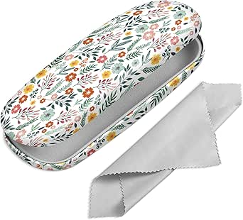 Fintie Hard Shell Eyeglasses Case, Portable Protective Glasses Cover Eyeglass Holder Box with Cleaning Cloth for Men Women