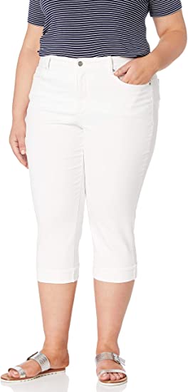 NYDJ Women's Plus Size Marilyn Crop Cuff Jean