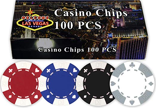 Da Vinci 100 11.5 Gram Poker Chips in Las Vegas Gift Box