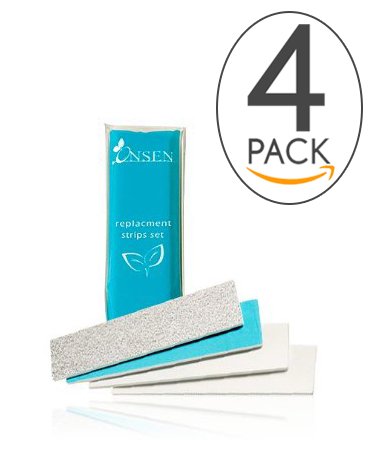 Nail Buffer Block – Replacement Strips, 3 Way Buffing – File, Smooth, Shine, Mini Natural Nail Polisher with 3 Sides – Coarse, Soft, Silky for Professional Nail Care, Replacement Nail Buffer by Onsen