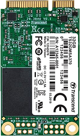 Transcend 32GB SATA III 6Gb/s MSA370 mSATA Solid State Drive (TS32GMSA370)