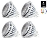 4-Pack of Hyperikon MR16 LED 7-watt 50-Watt Replacement 2700K Warm White CRI90 490lm Spot Light Bulb Dimmable UL-Listed and FCC Approved