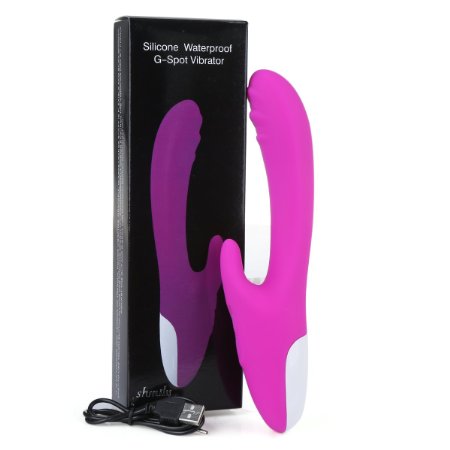 Adult Toys Shmily 10 frequency USB Rechargeable G-spot Magic Wand Massager for Women (Pink)