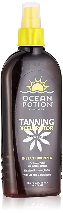 Ocean Potion Tanning Xcelerator Spray Gel, 8.5 Ounce