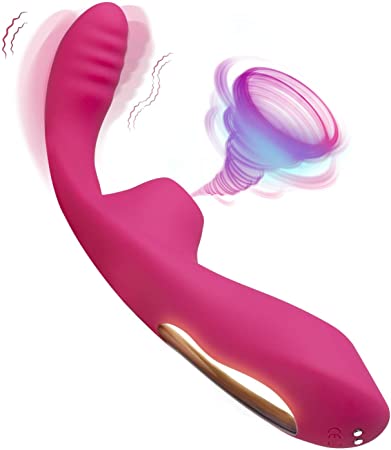 Clitoral Sucking Vibrator Waterproof Rabbit Vibrator G Spot Dildo Vibrator with Strong 10 Vibrations 7 Pulsations for Dual Stimulation Adult Sex Toys for Women or Couples