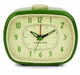 Kikkerland Retro Alarm Clock Green
