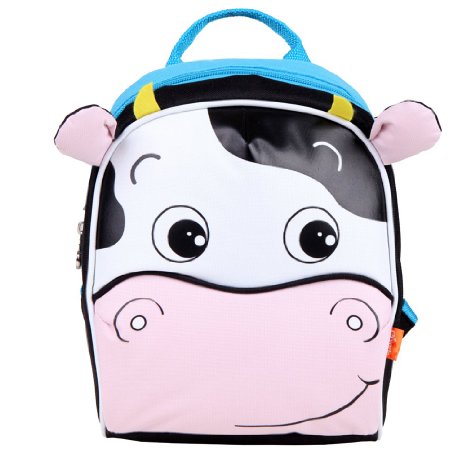 Yodo Playful Preschool Toddler Backpack leash / Kid's Insulated Lunch Box Bag with Safety Harness, Cow