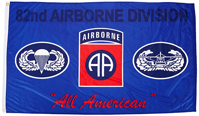 US Flag Store 82nd Airborne Blue Flag 3ft x 5ft Superknit Polyester