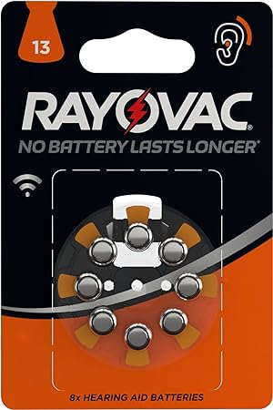 Rayovac Hearing aid batteries HA13 (8 pcs) [RAY-13B-8P]