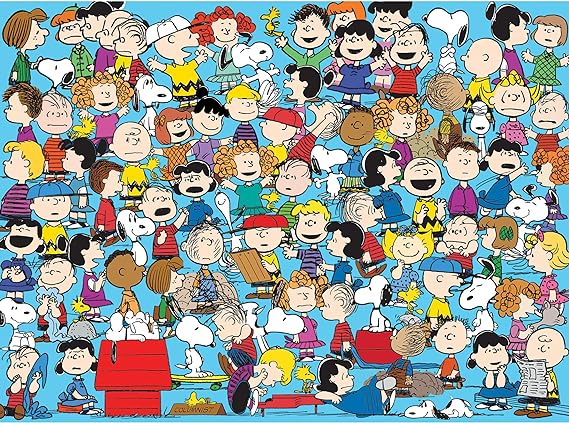 Cra-Z-Art - RoseArt - Peanuts - Cast of Characters - 1000 Piece Jigsaw Puzzle