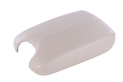 Jade Onlines 1pcs Beige 2008-2012 Honda Accord PU Leather Console Lid Armrest Cover
