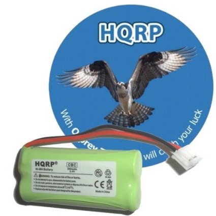 HQRP Cordless Phone Battery for ATampT Lucent BT18433 BT28433 General Electric GE 5-2734 Gold Peak GP70AAAH2BMJZR Sanik 2SN-AAA70H-S-J1 V-Tech 2SNAAA65HS Sanik 2SV-AAA65H-S-J1 2SN-AAA65H-S-J1 Replacement plus Coaster