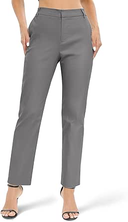 Urban CoCo Women's High Waist Work Pants Business Casual Office Dress Pants Trousers with Pockets