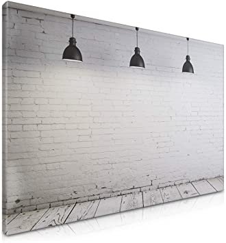 Navaris Magnetic Dry Erase Board - 24 x 36 inches Decorative White Board for Wall with Printed Design, Includes 5 Magnets and Marker - Industrial