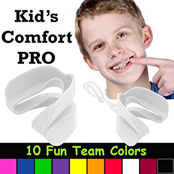 Kid's Comfort PRO Youth Double Sports Mouth Guard Works With or Without Braces