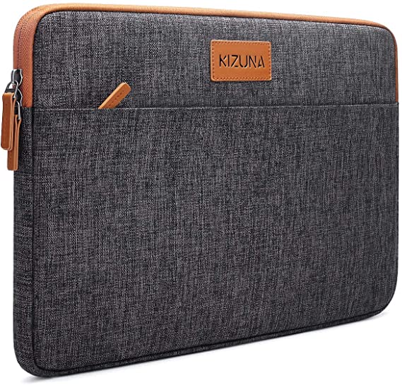 kizuna 13.3 Inch Laptop Sleeve Case Water Resistant Notebook Bag for 13" MacBook Air 2017/HUAWEI MateBook D 14/14" ThinkPad X1 Carbon/14 Lenovo YOGA C740 920 C930/IdeaPad C340/ASUS ZenBook/DELL,Brown