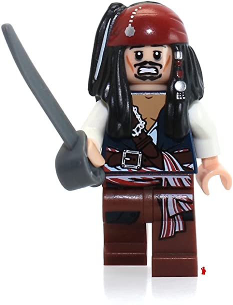 Jack Sparrow Lego Pirates of the Caribbean Minifigure (Loose)