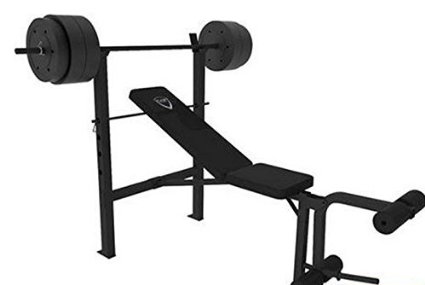 CAP Barbell Deluxe Bench w/ 100-Pound Weight Set