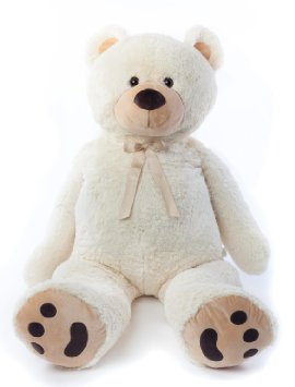 Joon Jumbo Teddy Bear, 5 Feet Tall, Cream