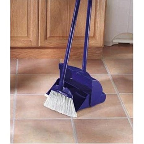 Rubbermaid G148 Plastic Stand-up Long Handled Broom & Dust Pan Set (Pack Of 4)