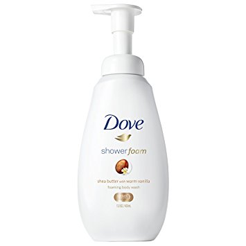 Dove Shower Foam Shea Butter with Warm Vanilla, 13.5 oz