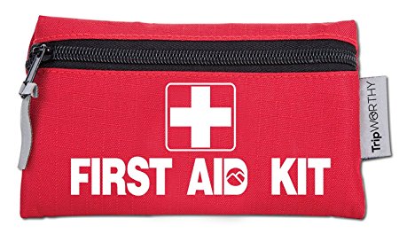 Travel Size First Aid Kit: 100 Piece Small First Aid Travel Bag Compact Lightweight & Portable Mini 1st Aid Box | Car Camping Backpacking Hiking School Office & Survival First Aid Supplies