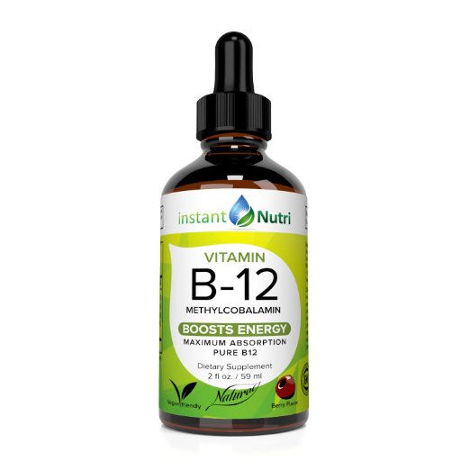 Vitamin B12 Sublingual Methylcobalamin Liquid Drops, 2500mcg, Vegan, Superior Absorption & Bioavailability Over Cyano B12, Enhances Alertness & Well-being, Suitable for kids. "Risk-free" Guarantee