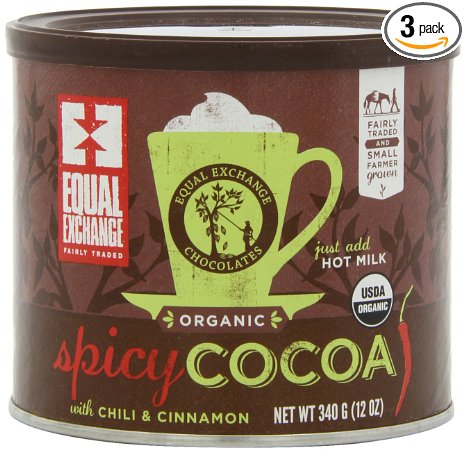 Equal Exchange Spicy Hot Cocoa, 12-Ounce Cans (Pack of 3)