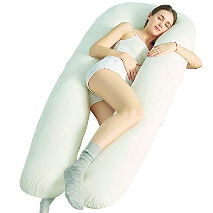 Large Deluxe 12 ft big C-U shape full body & back support maternity pregnancy comfort pillow Disability / Fibromyalgia Aid Pillow only