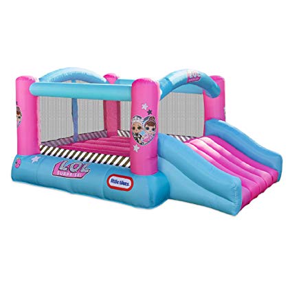 L.O.L. Surprise Jump 'n Slide Inflatable Bounce House with Blower
